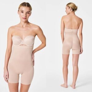 Spanx Shape Invisible High Waisted Mid Thigh Short Size Large